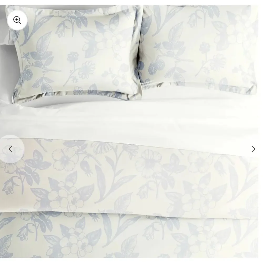 garden pattern 3-piece duvet cover set King /Cal King